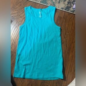 Girls Sleeveless Turquoise Top